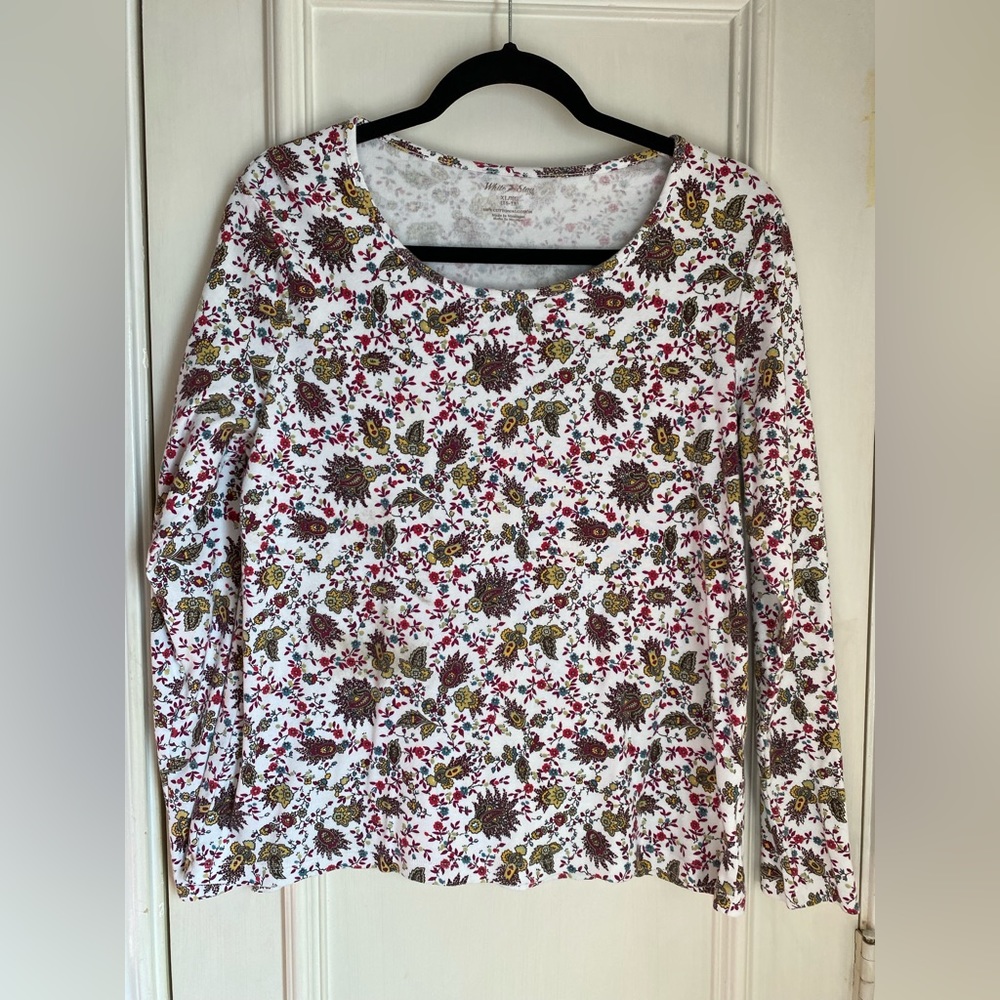 White Stag | Green and Red Unique Print Long Sleeve Shirt | Size XL